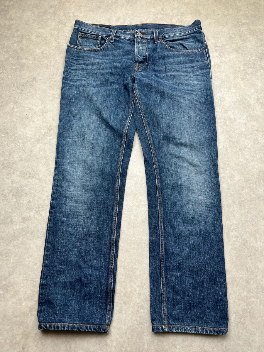 2000s Gucci Classic Blue Denim Jeans - Image 5