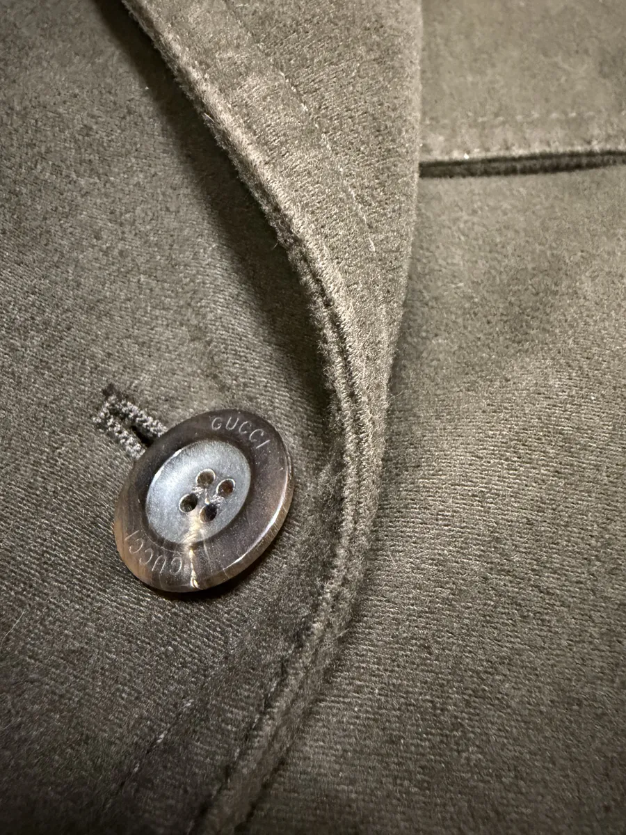 2000s Gucci Dark Green Peacoat Jacket - Image 10
