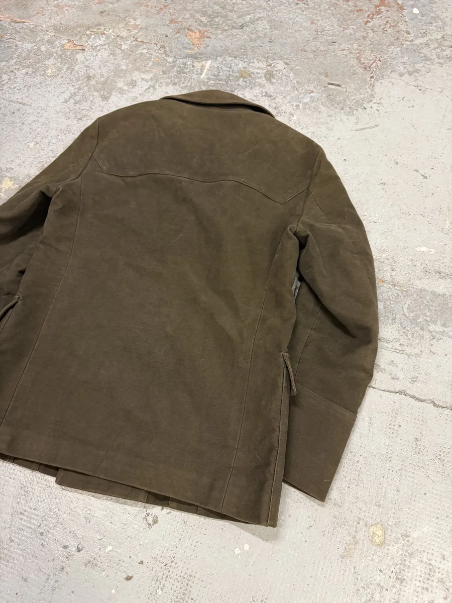 2000s Gucci Dark Green Peacoat Jacket - Image 5