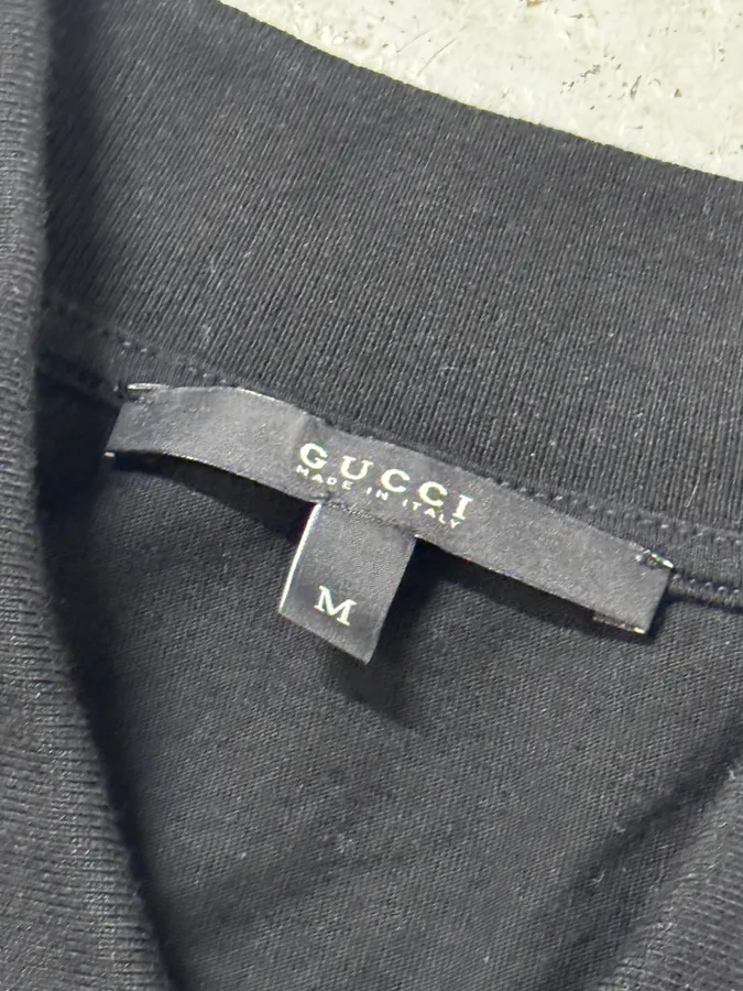 2000s Gucci G Molding Black Polo - Image 6