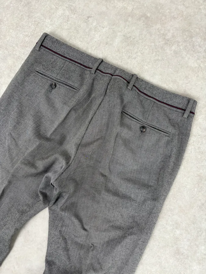 2000s Gucci Grey Classy Tailored Pants - Image 7