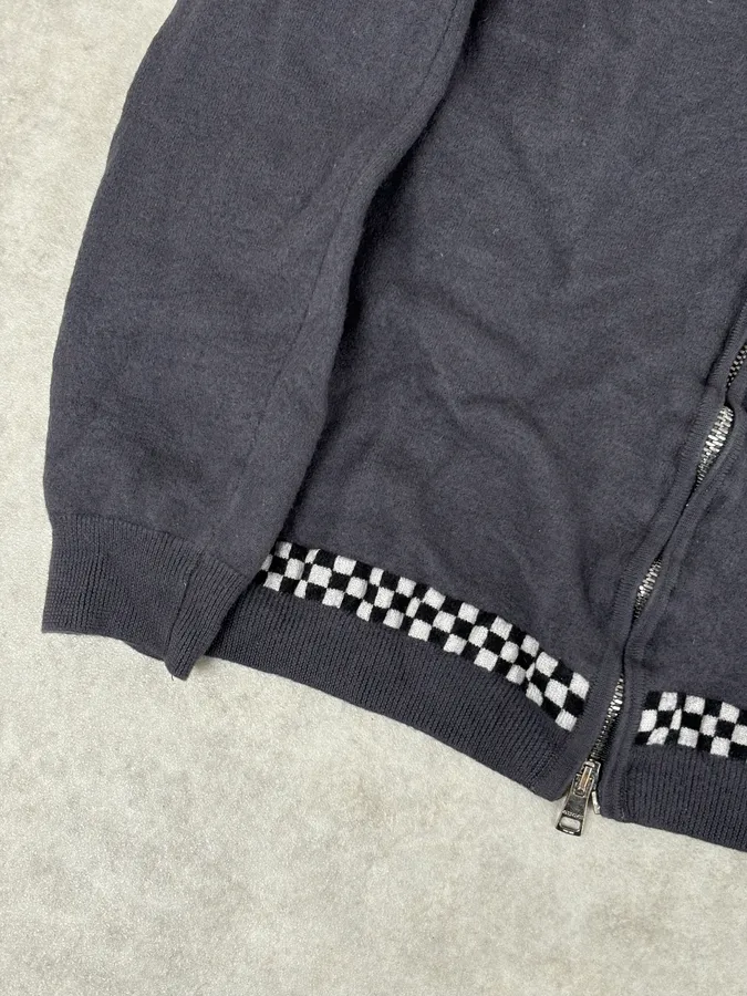 2000s Gucci Grey Wool Zip-up Cardigan Sweater - Image 8