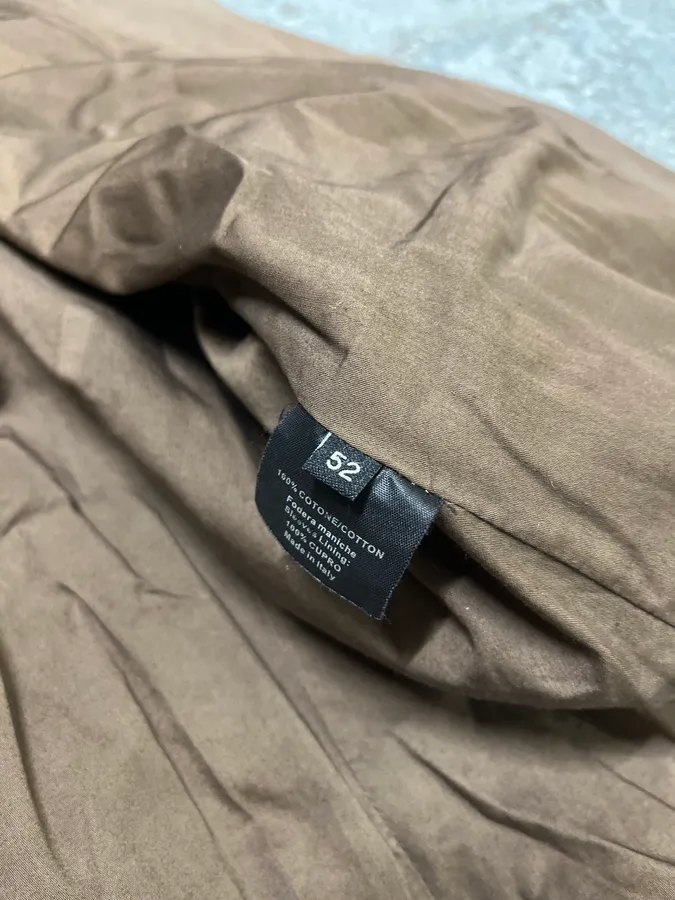2000s Gucci Minimalist Brown Cotton Jacket - Image 10