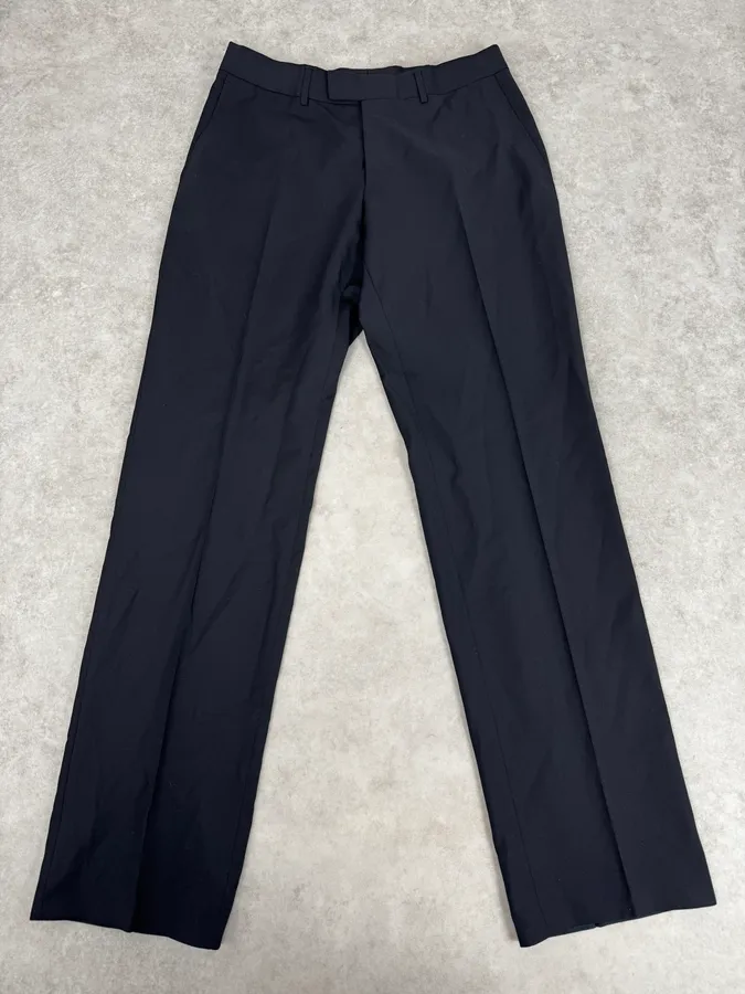 2000s Gucci Navy Minimalist Tailored Pants - Image 4