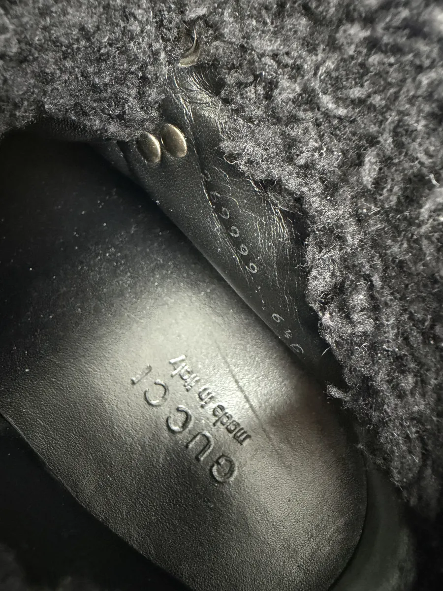 2000s Gucci Nebraska G Propaganda High Fur Boots - Image 6