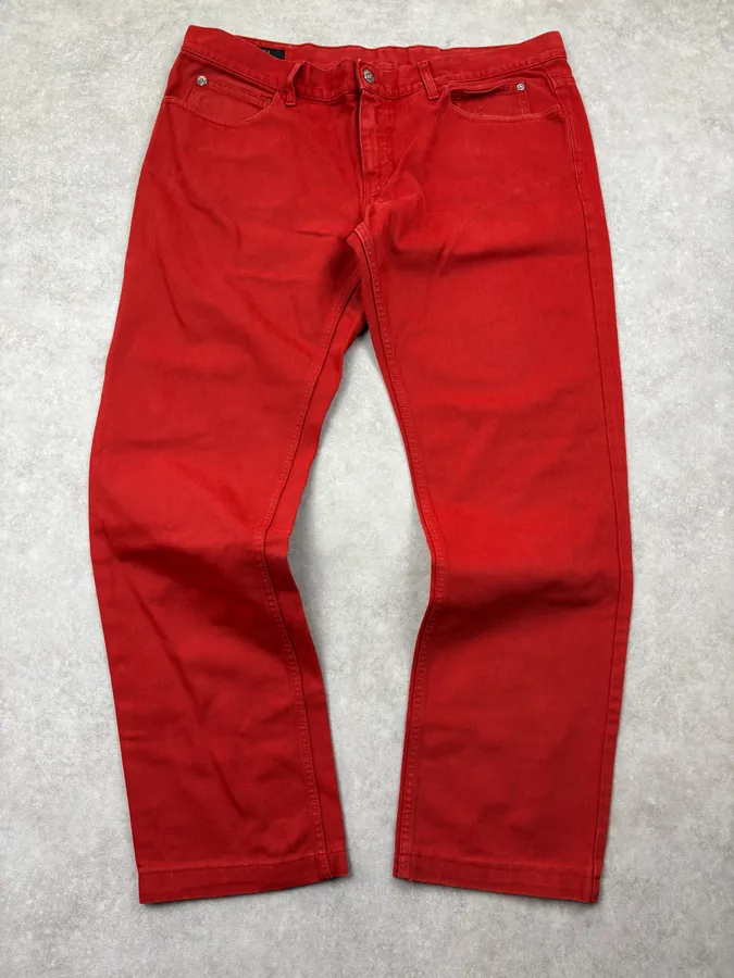 2000s Gucci Red Cozy Large Pants