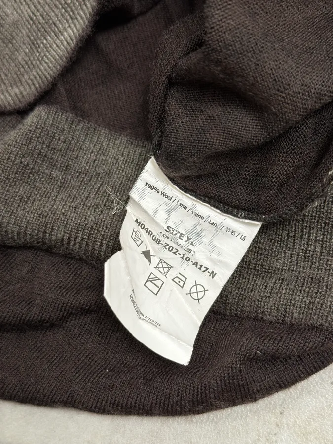 2000s Guess Brown Wool Puzzled Mozaic Sweater - Image 8