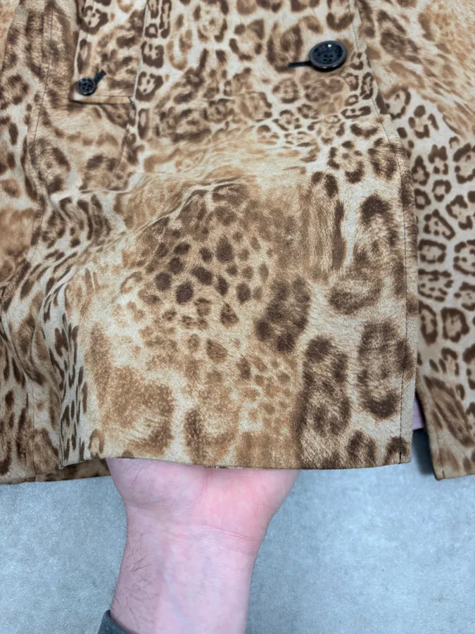 2000s Hysteric Glamour Long Leopard Effect Jacket - Image 9