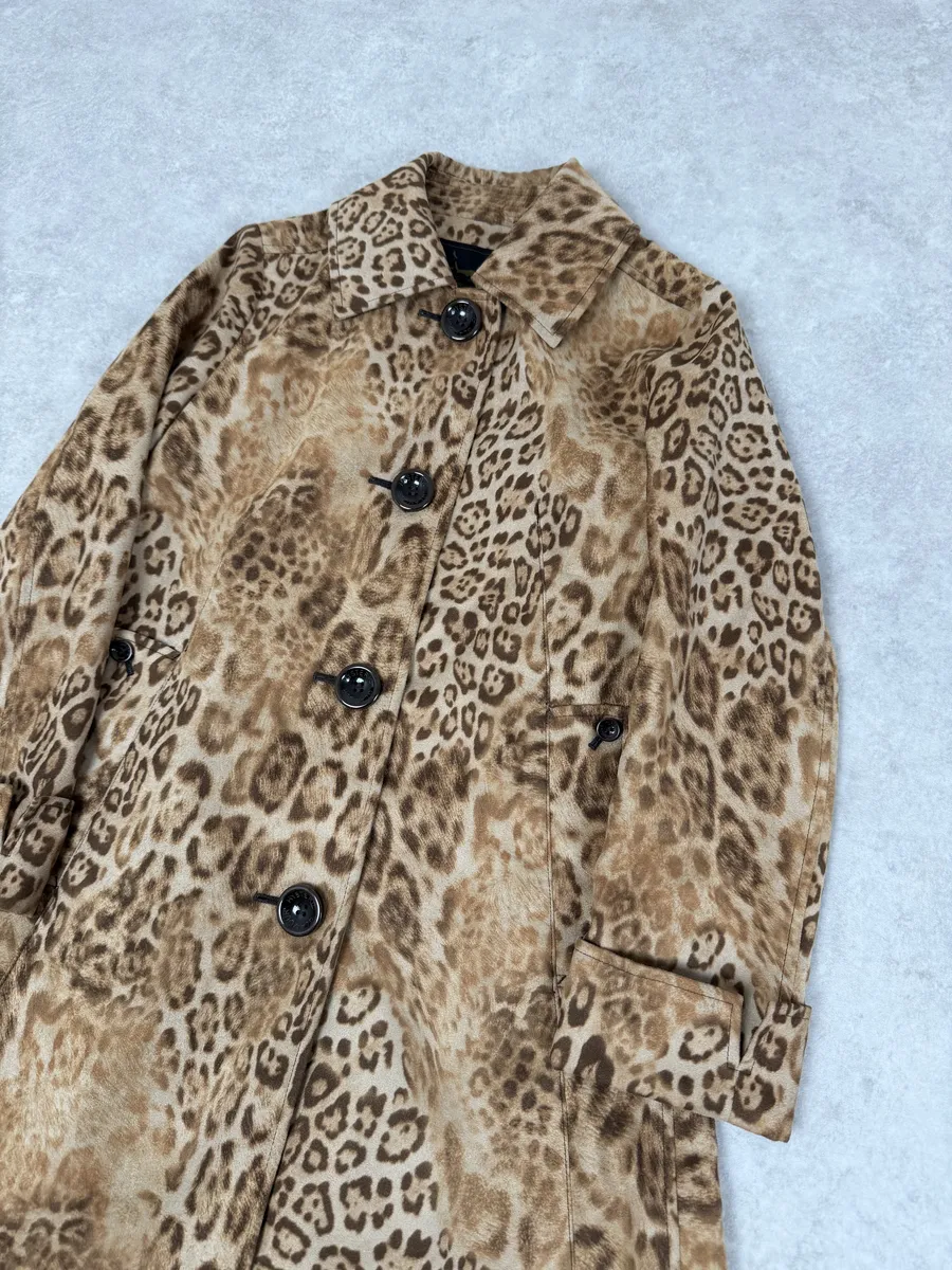 2000s Hysteric Glamour Long Leopard Effect Jacket - Image 4