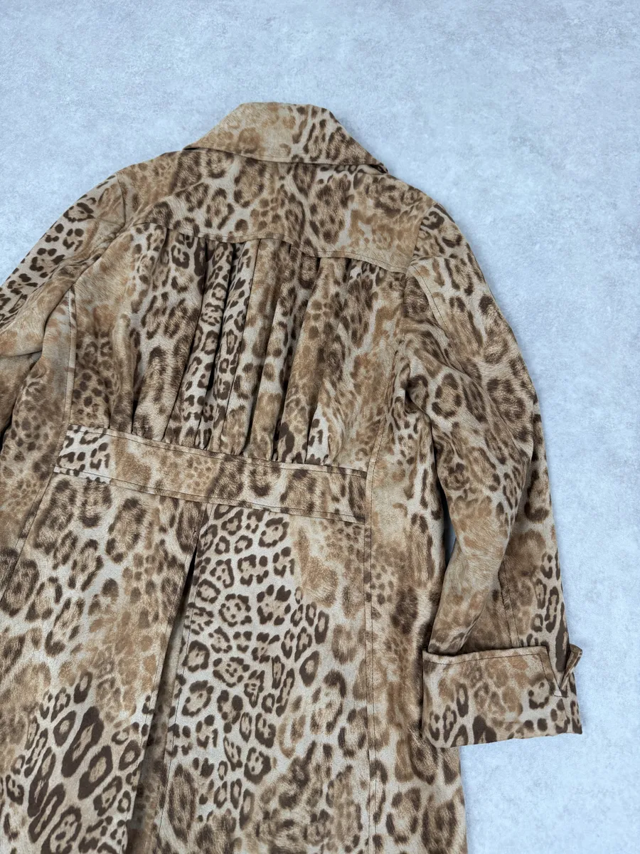 2000s Hysteric Glamour Long Leopard Effect Jacket - Image 5