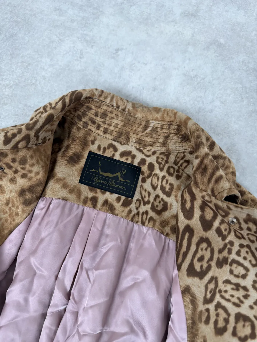 2000s Hysteric Glamour Long Leopard Effect Jacket - Image 8