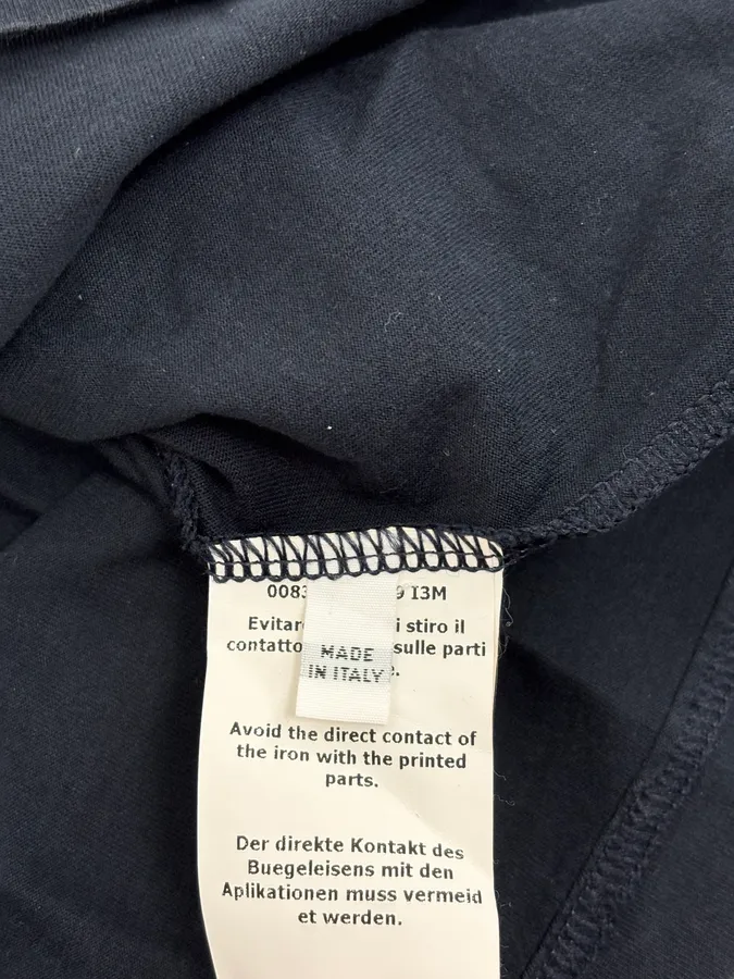 2000s Iceberg Black Newspaper Tie Trompe L’œil T-Shirt - Image 9