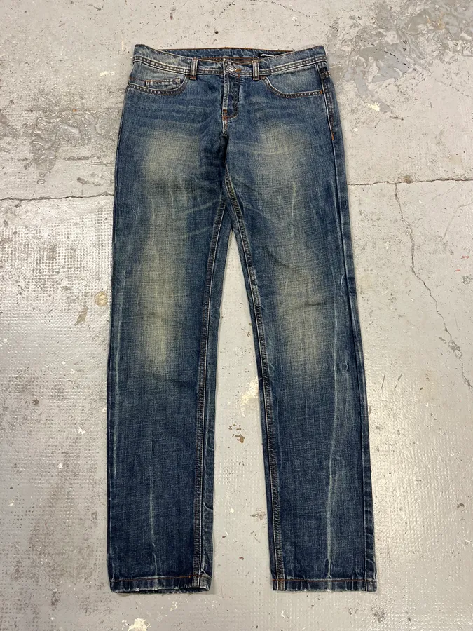 2000s Iceberg Faded Blue Jeans - Image 4