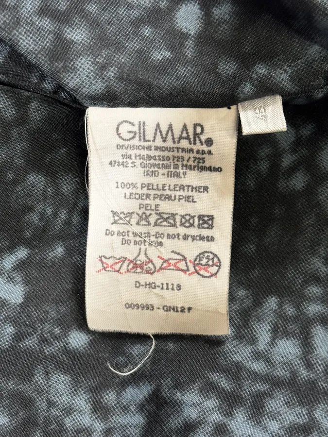 2000s Iceberg Trucker Grey Leather Jacket - Image 9