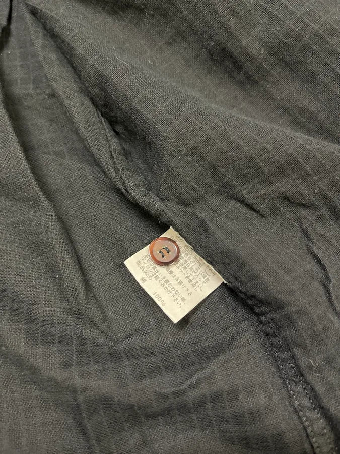 2000s Issey Miyake Black Mao Relief Shirt - Image 10