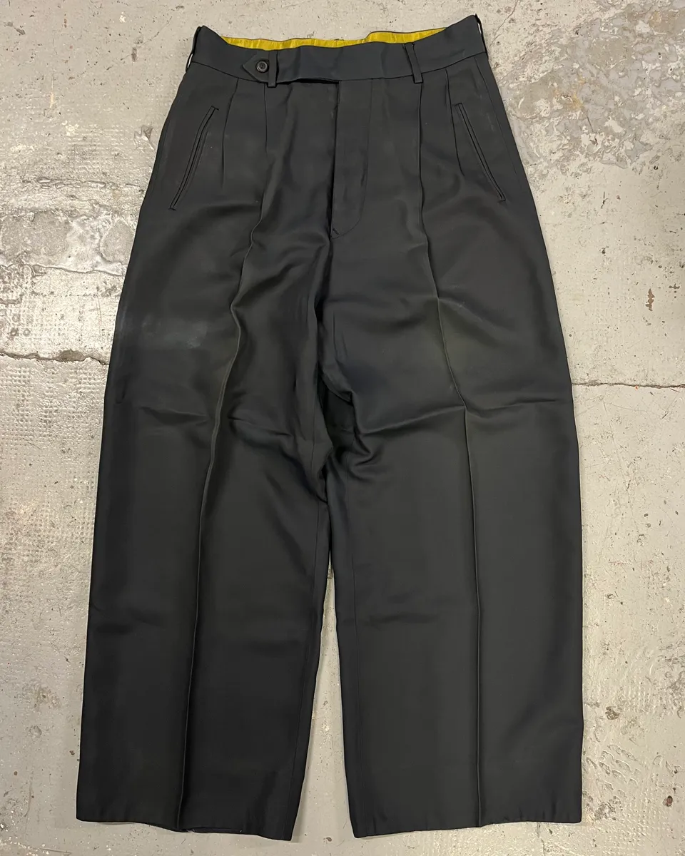 2000s Jean Paul Gaultier Black Cozy Large Pants