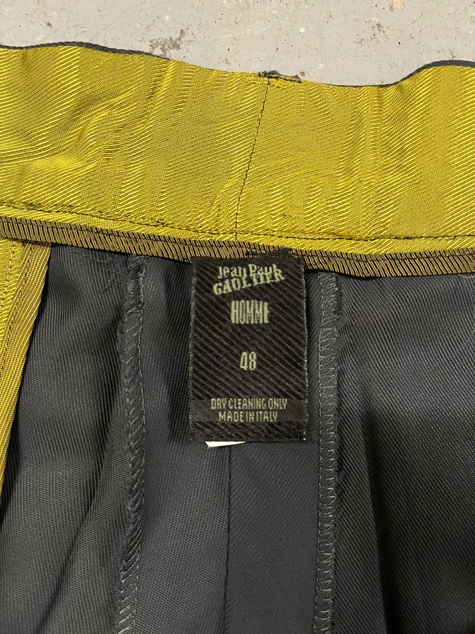 2000s Jean Paul Gaultier Black Cozy Large Pants - Image 8