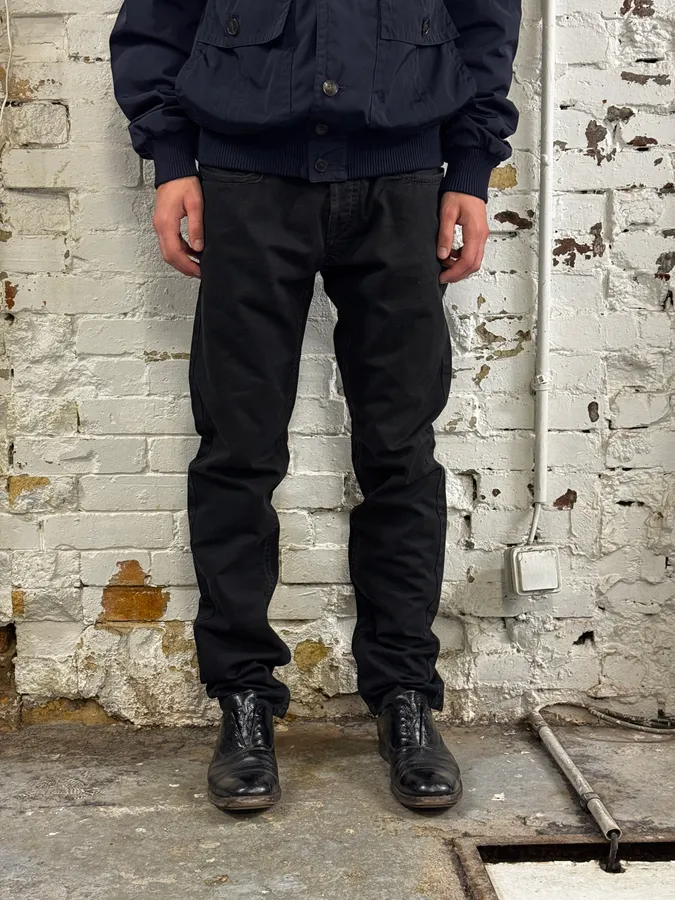 2000s Jean Paul Gaultier Black Denim Jeans - Image 2