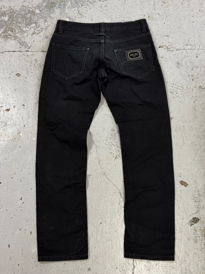 2000s Jean Paul Gaultier Black Denim Jeans - Image 5