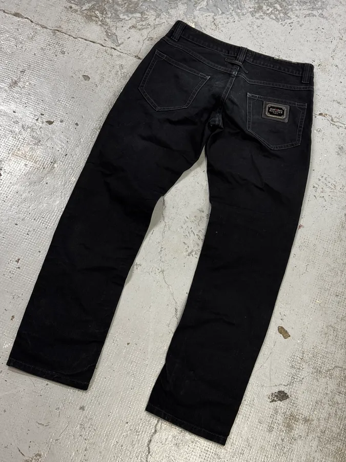 2000s Jean Paul Gaultier Black Denim Jeans - Image 7