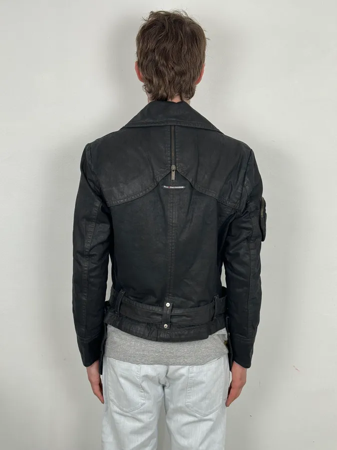 2000s Jean Paul Gaultier Black Detachable 2 in 1 Multi-Pocket Trench Jacket - Image 6