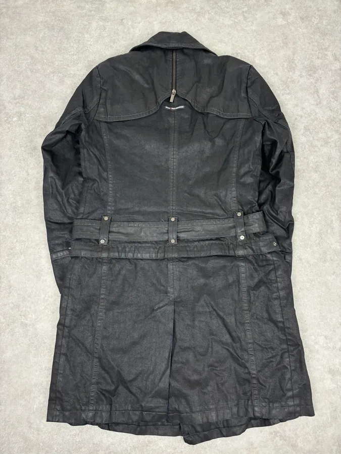 2000s Jean Paul Gaultier Black Detachable 2 in 1 Multi-Pocket Trench Jacket - Image 7