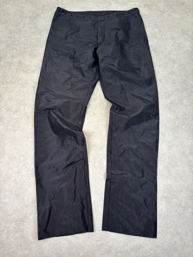 2000s Jean Paul Gaultier Black Nylon Tech Pants