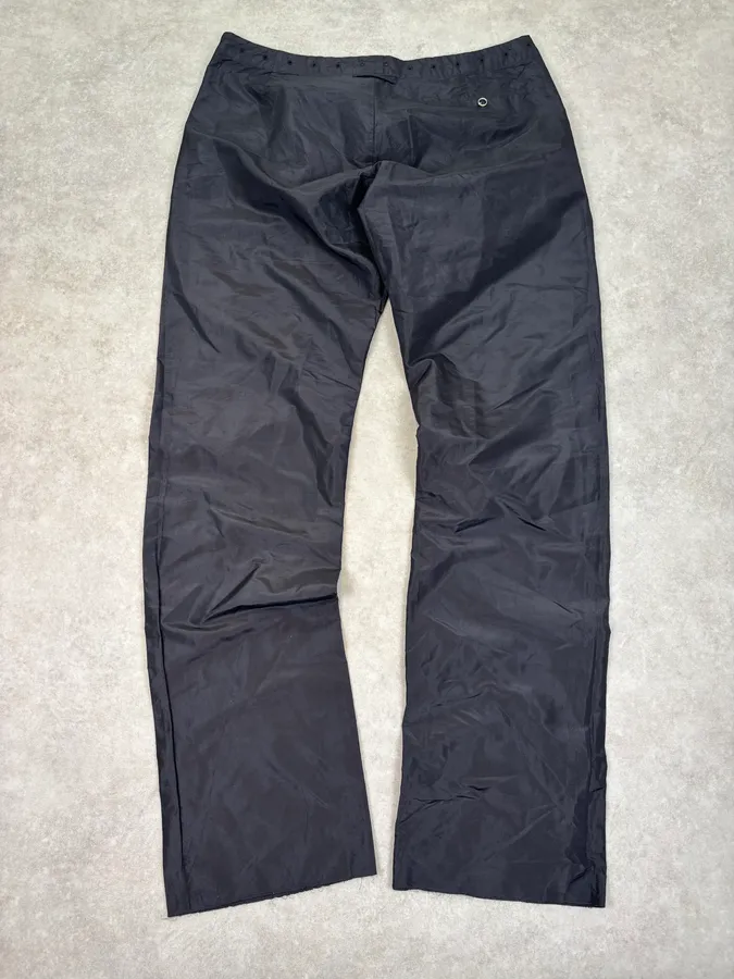 2000s Jean Paul Gaultier Black Nylon Tech Pants - Image 4