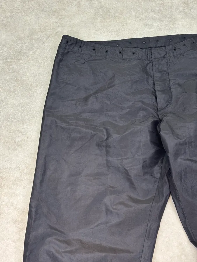 2000s Jean Paul Gaultier Black Nylon Tech Pants - Image 9