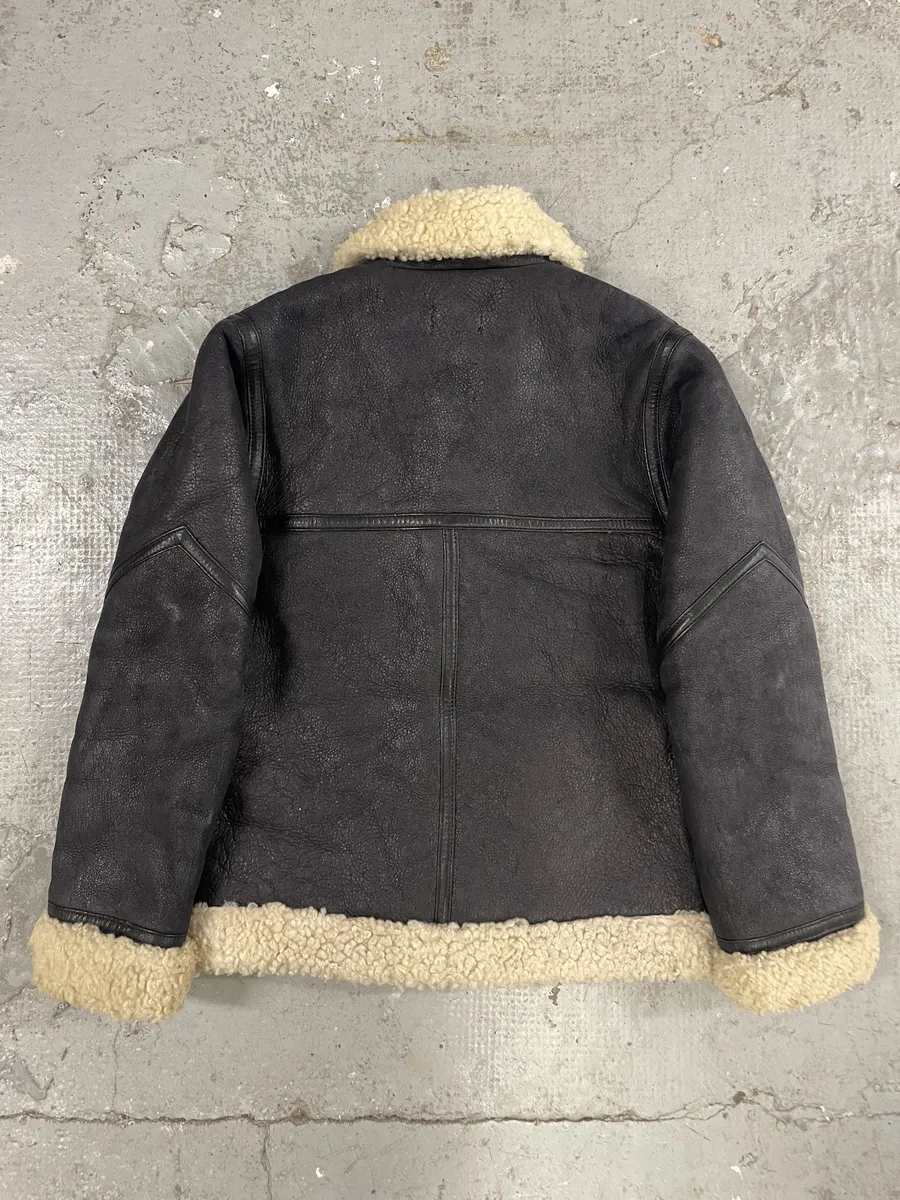 2000s Jean Paul Gaultier Black Shearling Leather Jacket - Image 3