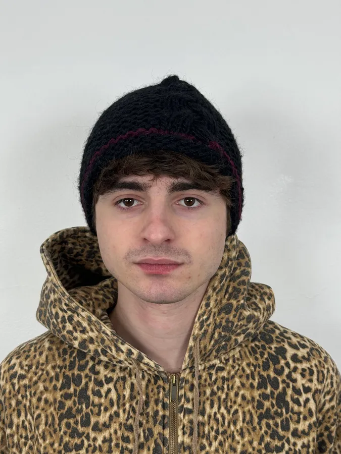 2000s Jean Paul Gaultier Black Wool Beanie - Image 2