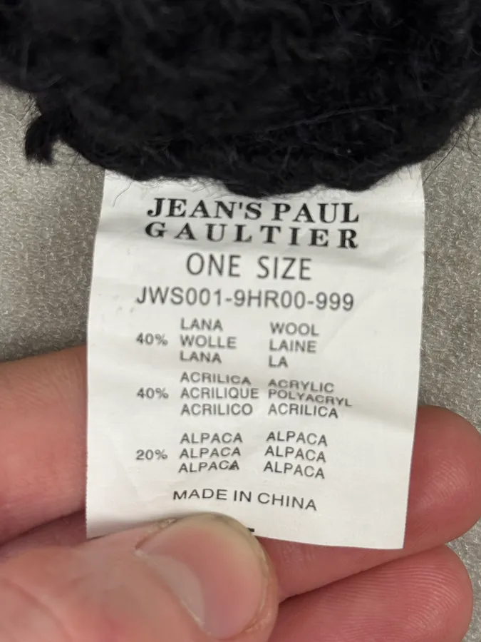 2000s Jean Paul Gaultier Black Wool Beanie - Image 6