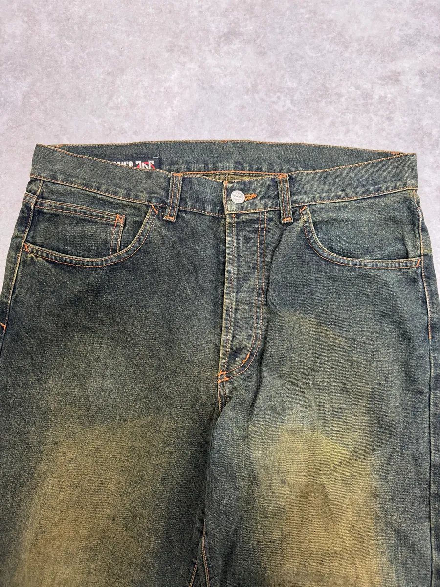 2000s Jean Paul Gaultier Blue Faded Denim Jeans - Image 6