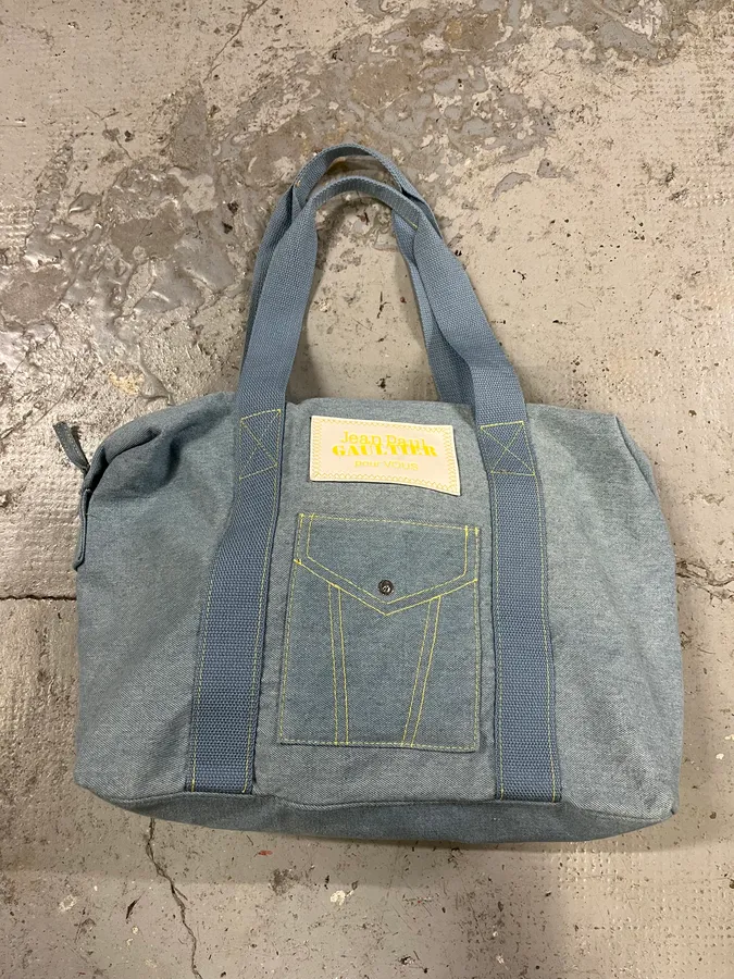 2000s Jean Paul Gaultier Blue Handle Bag