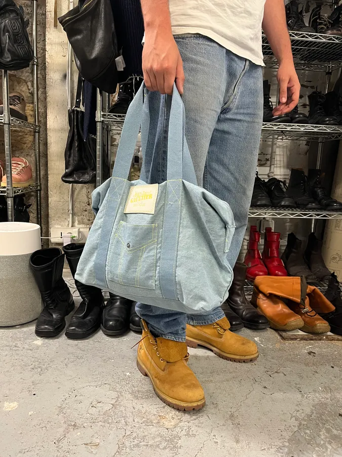2000s Jean Paul Gaultier Blue Handle Bag - Image 2