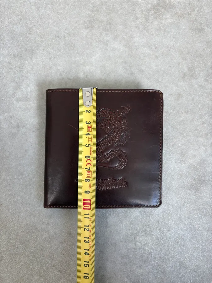 2000s Jean Paul Gaultier Brown Dragon Leather Wallet - Image 7
