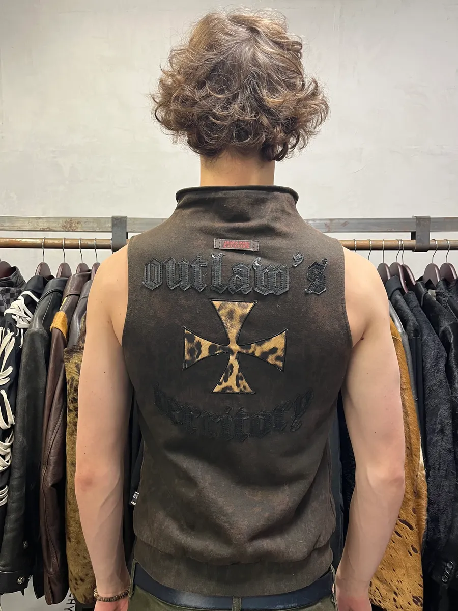 2000s Jean Paul Gaultier Brown Leopard Cheetah Cross Zip-up Vest - Image 2