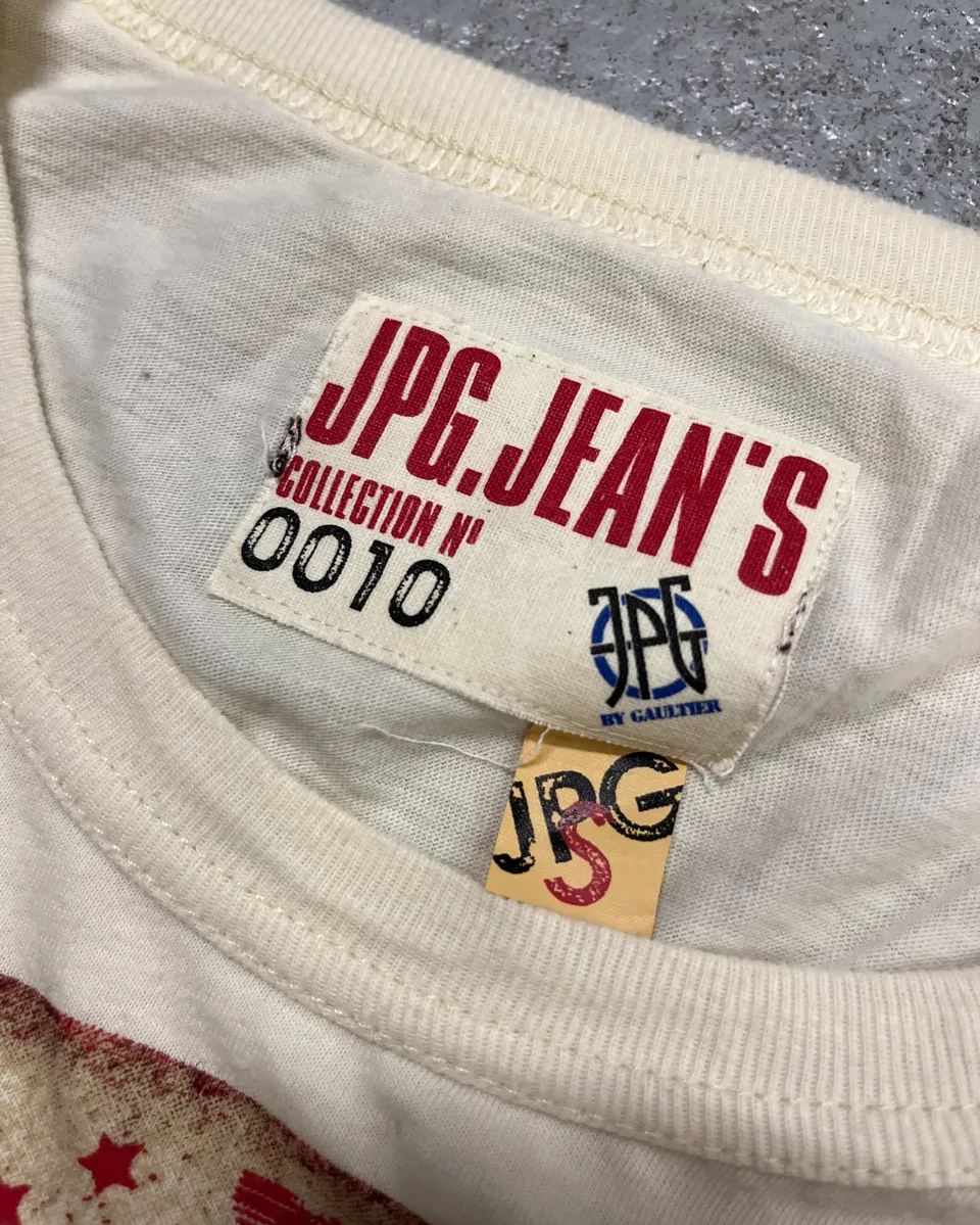 2000s Jean Paul Gaultier Cow-Boy Target Creamy Longsleeves - Image 11