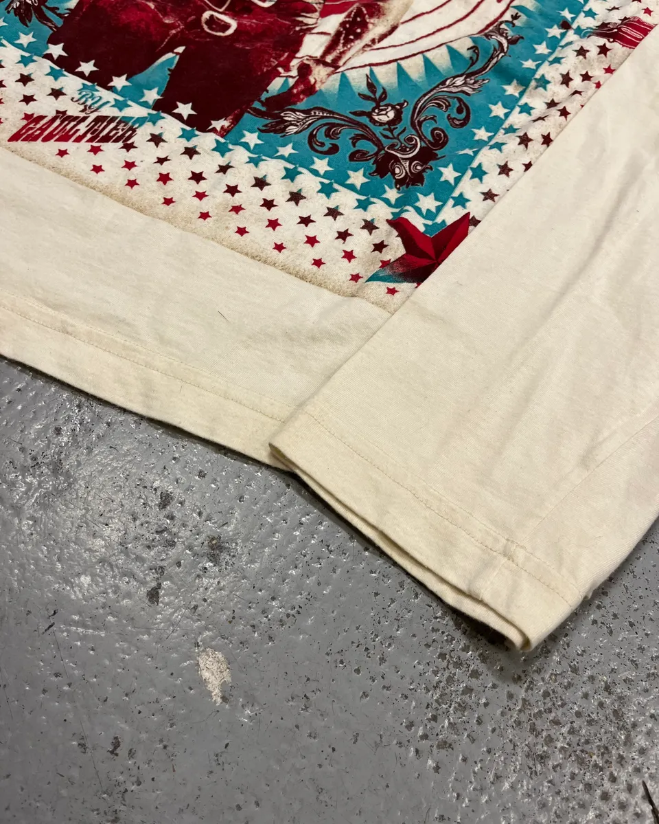 2000s Jean Paul Gaultier Cow-Boy Target Creamy Longsleeves - Image 7