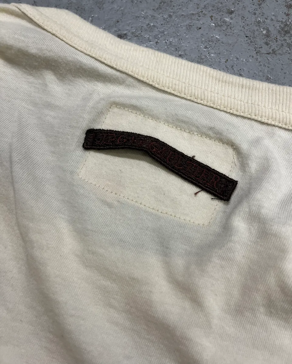 2000s Jean Paul Gaultier Cow-Boy Target Creamy Longsleeves - Image 9