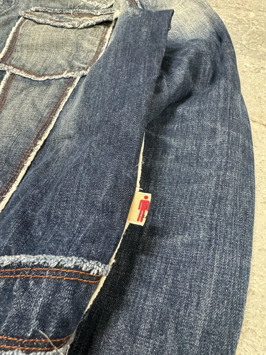 2000s Jean Paul Gaultier Cowboy Paneled Denim Jacket - Image 10