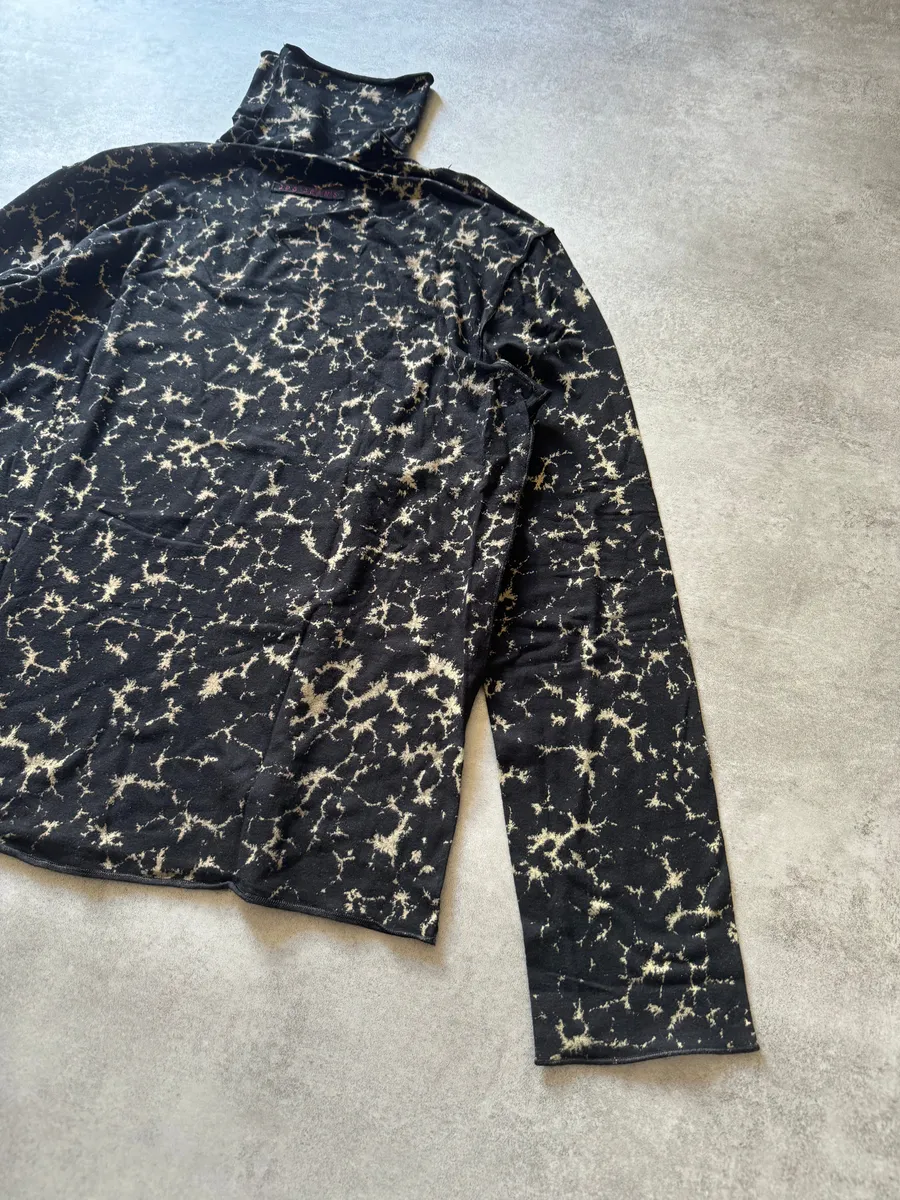 2000s Jean Paul Gaultier Electric Star Black Longsleeves - Image 2
