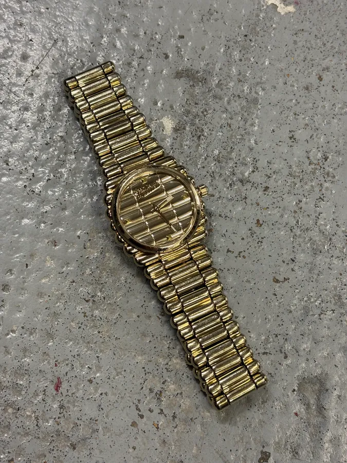 2000s Jean Paul Gaultier Guilded Bullet Watch