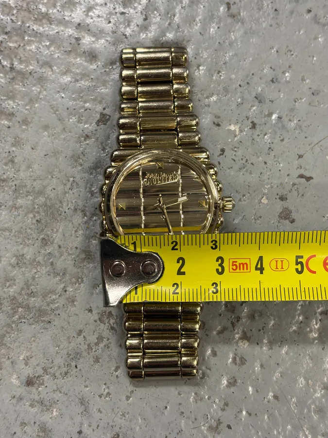 2000s Jean Paul Gaultier Guilded Bullet Watch - Image 9