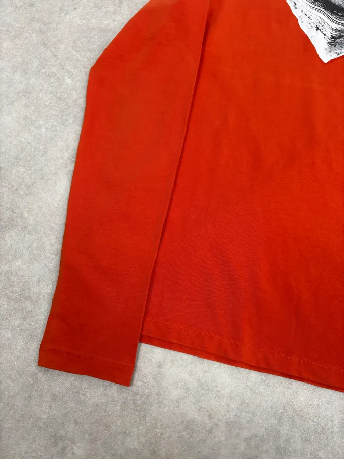2000s Jean Paul Gaultier Orange Bandana Longsleeve - Image 7