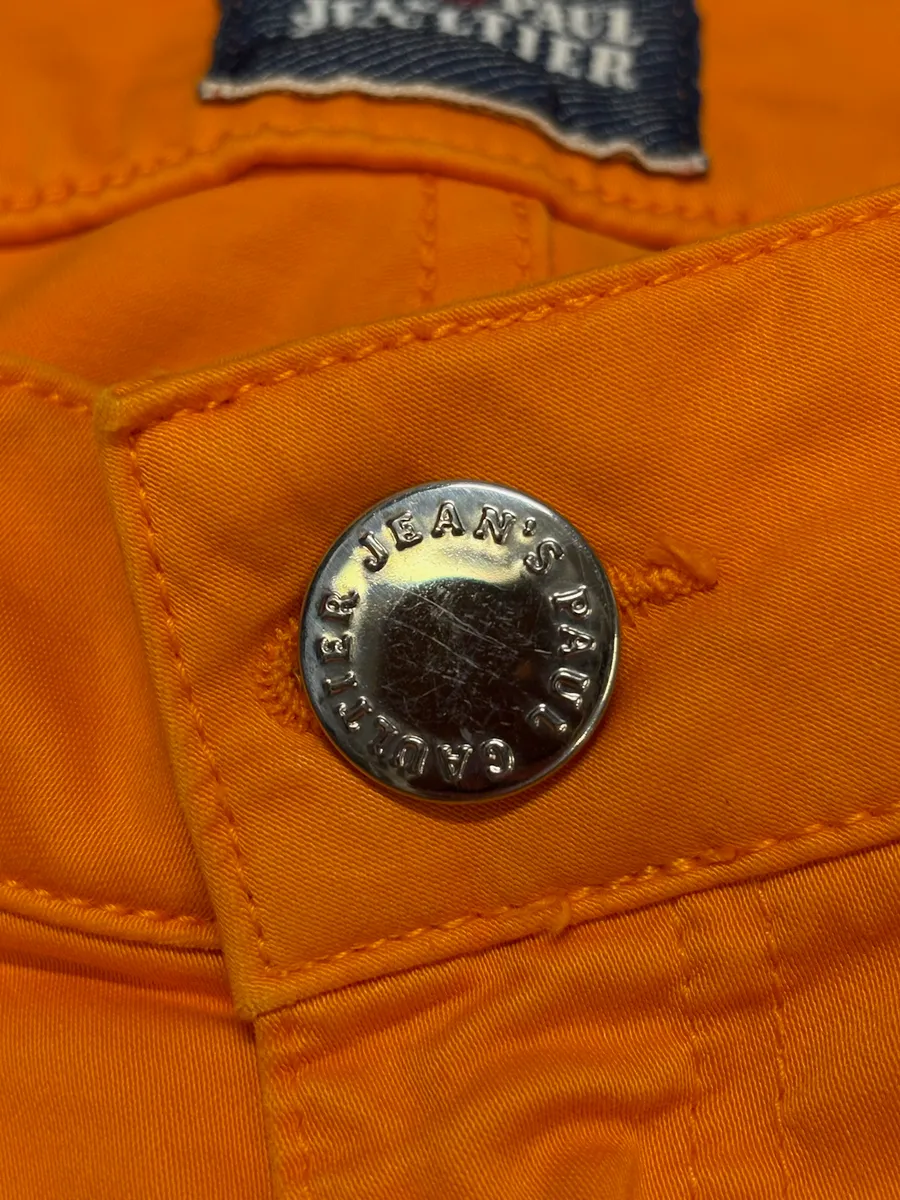 2000s Jean Paul Gaultier Orange Vitality Pants - Image 9