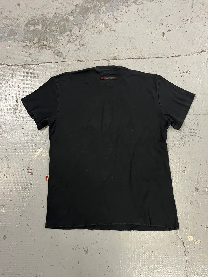 2000s Jean Paul Gaultier Punk Pictogram Black T-Shirt - Image 7