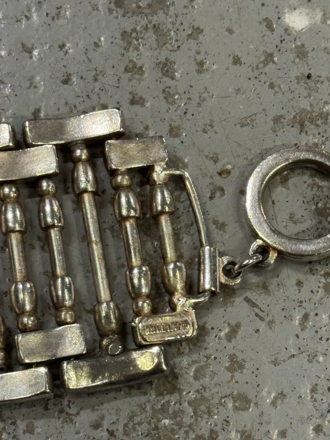 2000s Jean Paul Gaultier Roman Pillar Stainless Steel Bracelet - Image 6