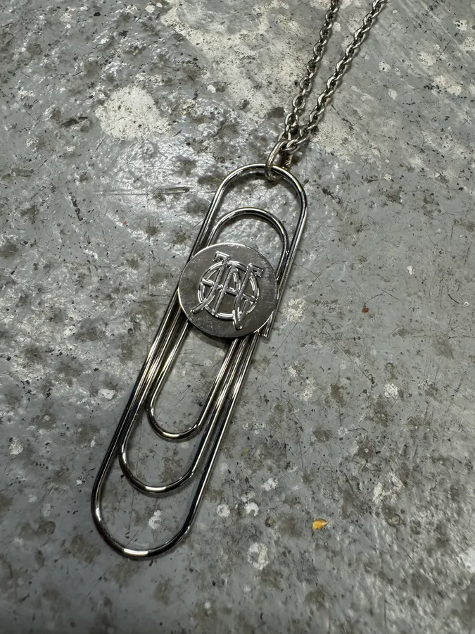 2000s Jean Paul Gaultier Trombone Pendant Necklace - Image 4
