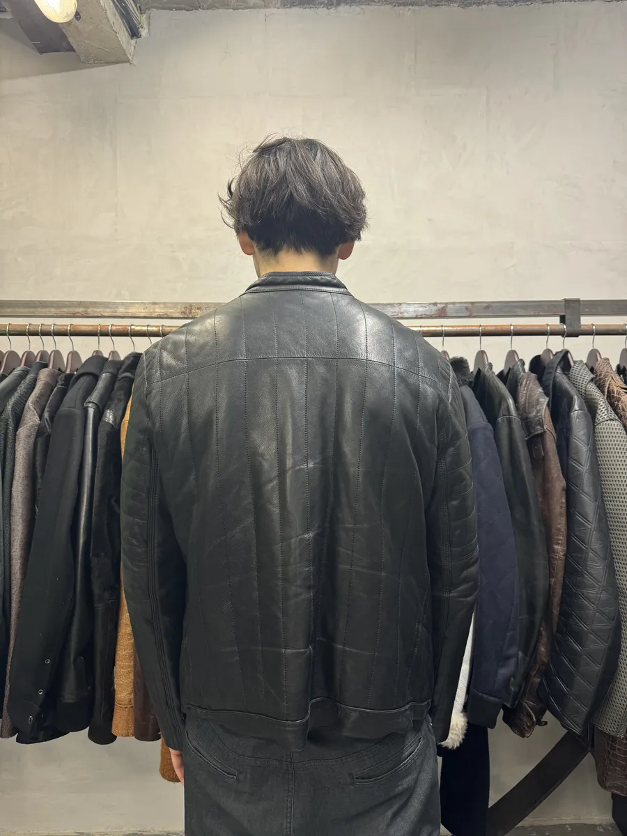 2000s Jitrois Black Leather Pure Premium Biker Jacket - Image 5